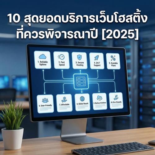 10 สุดยอดบริการเว็บโฮสติ้งที่ควรพิจารณาปี [2025]