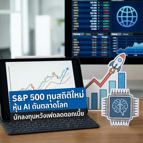 S&P 500 ทุบสถิติใหม่ หุ้น AI ดันตลาดโลก นักลงทุนหวังเฟดลดดอกเบี้ย