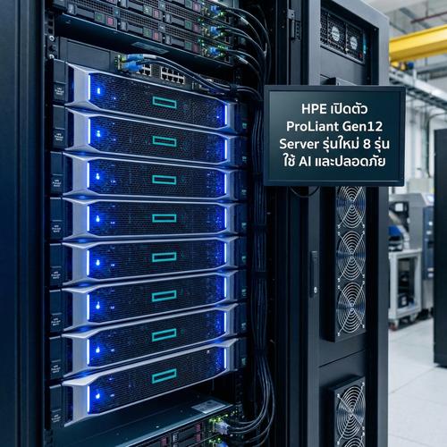 HPE เปิดตัว ProLiant Gen12 Server รุ่นใหม่ 8 รุ่น ใช้ AI และปลอดภัย