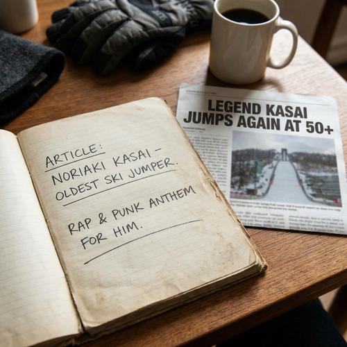 โนริอากิ คาซาอิ นักสกีจัมพ์อายุมากที่สุดพร้อมเพลงแร็พและพังก์เพื่อเขา