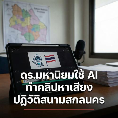 ดร.มหานิยมใช้ AI ทำคลิปหาเสียง ปฏิวัติสนามสกลนคร