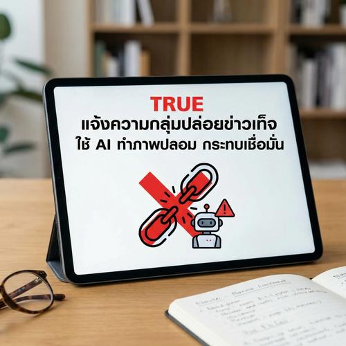 TRUE แจ้งความกลุ่มปล่อยข่าวเท็จ ใช้ AI ทำภาพปลอม กระทบเชื่อมั่น