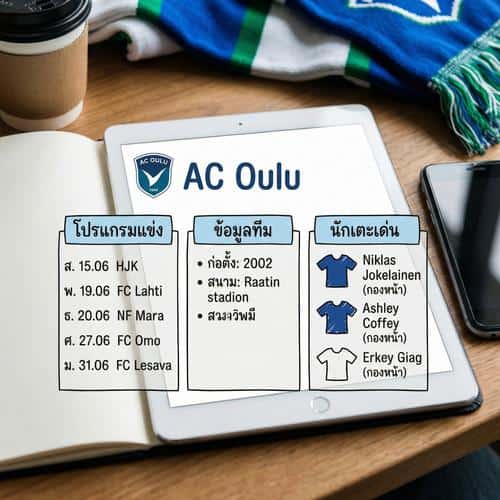 AC Oulu โปรแกรมแข่ง ข้อมูลทีมและนักเตะเด่น