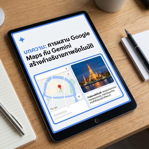 การผสาน Google Maps กับ Gemini สร้างคำอธิบายภาพอัตโนมัติ