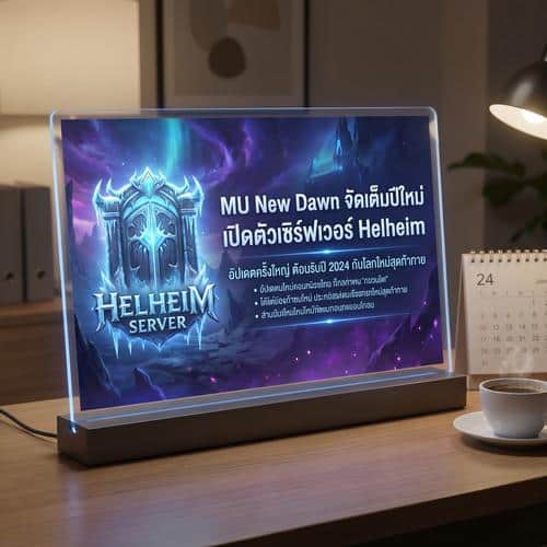 MU New Dawn จัดเต็มปีใหม่ เปิดตัวเซิร์ฟเวอร์ Helheim