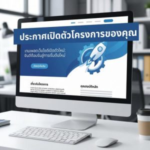 เทมเพลตเว็บไซต์เปิดตัวใหม่ ประกาศเปิดตัวโครงการของคุณ