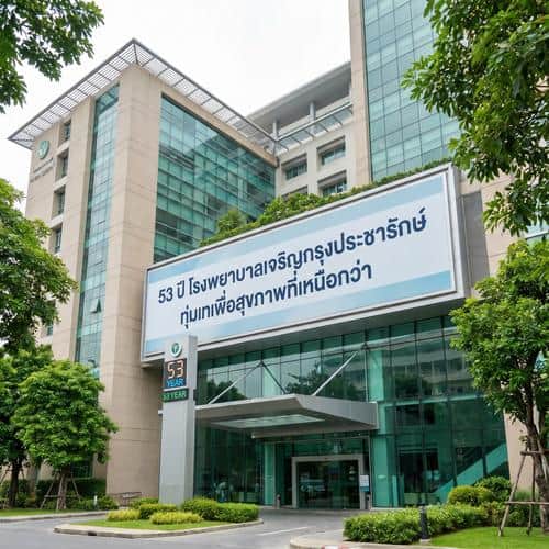 53 ปี โรงพยาบาลเจริญกรุงประชารักษ์ ทุ่มเทเพื่อสุขภาพที่เหนือกว่า